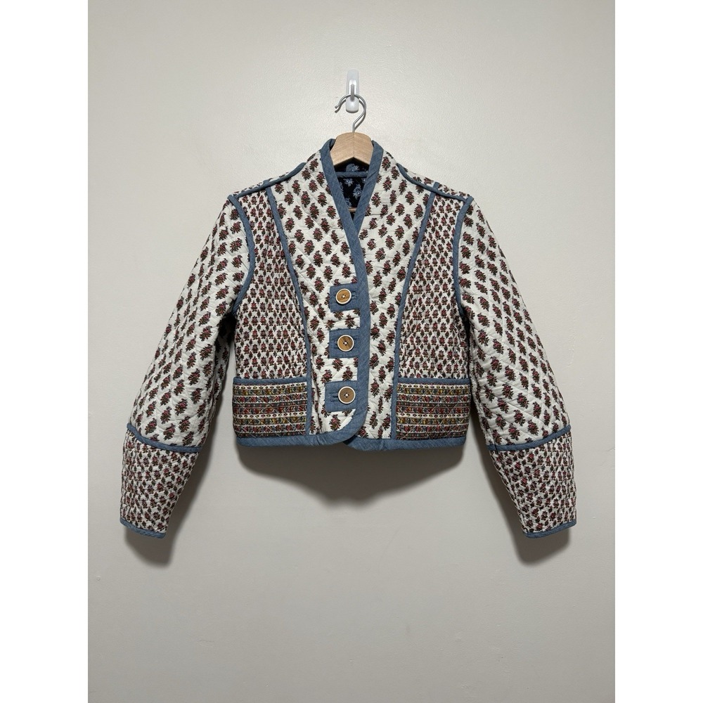 Veronica Beard Kamila Reversible‎ Quilted Floral Jacket - Picture 6 of 10